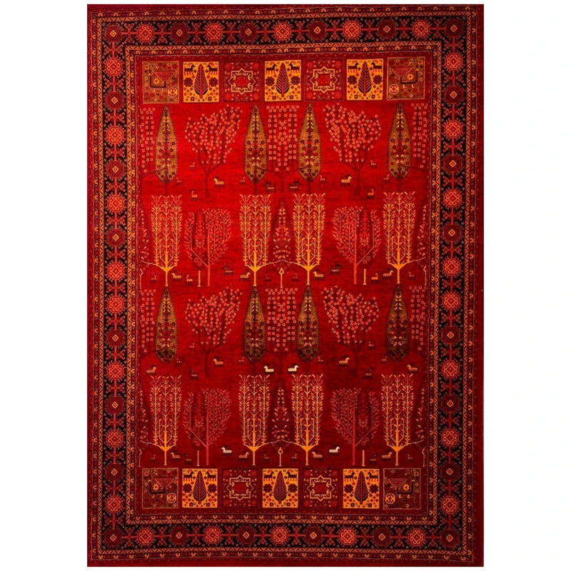فرش ماشینی 700 شانه زمینه مسی حاشیه مسی مدل شاهکار نوین کد YN-N184-2549